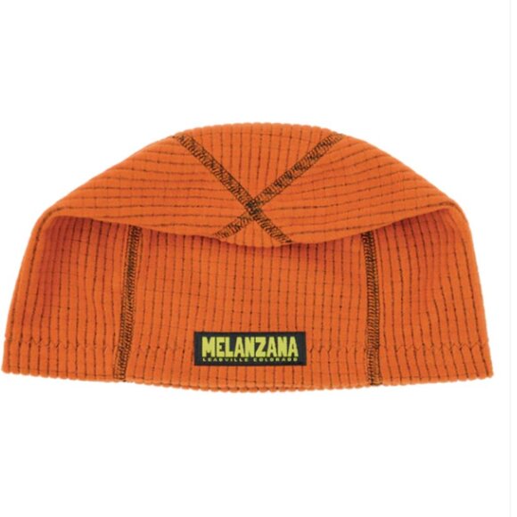Melanzana Micro Grid Toque Small Pumpkin Orange Hat Beanie NWT Melly - Picture 4 of 5
